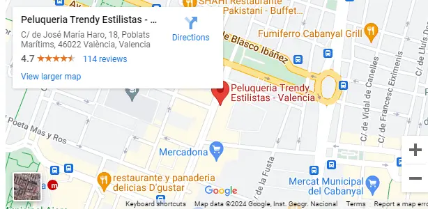 Mapa de ubicación de Trendy Estilistas